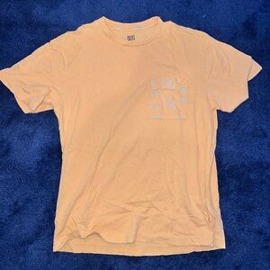 BDG by Urban Outfitters Washed/Distressed Yellow T-Shirt, Size M